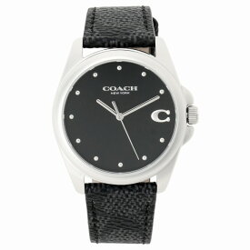 コーチ COACH 14504112 グレイソン レディース 腕時計 36mm シグネチャーC ブラック/シルバー ウォッチ WATCH GREYSON【r】【新品/未使用/正規品】