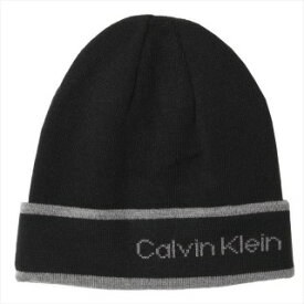 カルバンクライン　CALVIN KLEIN　CK200040C 001　ニットキャップ　帽子　ニット帽　ブラック【新品/未使用/正規品】【c】