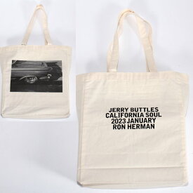 ロンハーマン Ron Herman Bag トートバッグ WHITE ホワイト 3751100010 4824 車プリント ロゴ エコバッグ 折りたたみ収納メンズ レディース ユニセックス 【新品/未使用/正規品】