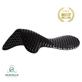 【送料無料】ACAVALLO レスピラ エアリリース ソフトゲルパッド フロントライザー 馬 馬具 乗馬 乗馬用 乗馬用品 黒 ベーシック 通気性 カバロ