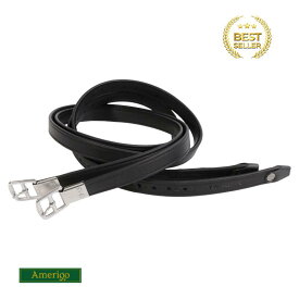 【送料無料】Amerigo アメリゴ 鐙革 2 乗馬 乗馬用 乗馬用品 乗馬グッズ ベルト ブラック ブラウン 黒 茶色 カバロ