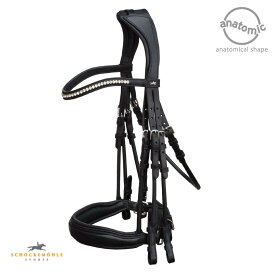 【送料無料】SCHOCKEMOHLE ショッケミューレ ヴェニス 大勒頭絡 とうらく ブラック 黒 乗馬 乗馬用 乗馬用品 馬具 カバロ
