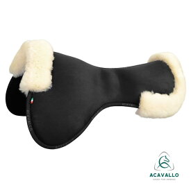 【送料無料】ACAVALLO ハーフパッド AC225CC ブラック 黒 ネイビー 紺 馬具 乗馬 乗馬用 馬用 乗馬用品 カバロ