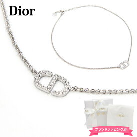 ディオール DIOR ネックレス レディース ペンダント PETIT CD プチ CD ネックレス メタル & クリスタル シルバー N2241WOMCY_D001D03S ジュエリー チョーカー アジャスター おしゃれ かわいい 新品 新作 ブランド プレゼント ギフト