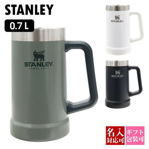 STANLEY �X�^�����[ �r�[���W���b�L 700ml 0.7L 24oz �r�b�O�O���b�v �r�A�W���b�L �r�A�X�^�C�� The Big Grip Beer Stein 10-02874 �^��f�M �ۗ� �X�e�����X �}�O �^���u���[ �A�E�g�h�A �L�����v �l�C ���K
