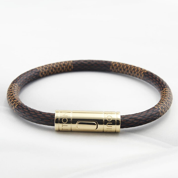 楽天市場】ルイヴィトン ブレスレット ダミエ ゴールド 正規品  