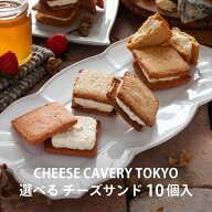 【メール便発送】CHEESE CAVERY TOKYO 選べるチーズサンド10個入 | 福岡 福津 熟成チーズ 蜂蜜 米粉 メー…