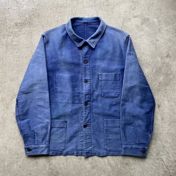 楽天市場】50年代 50s Le Solide ブルー モールスキン ユーロワーク 