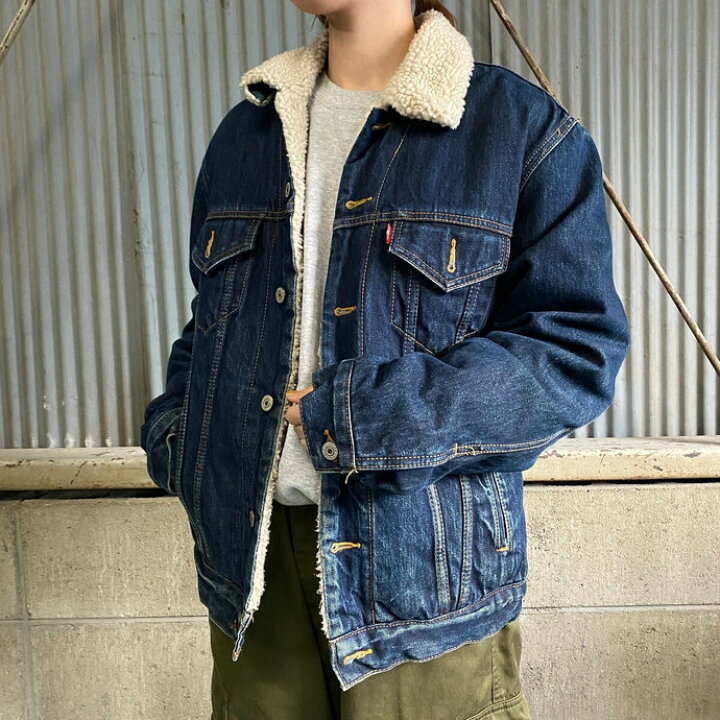 楽天市場】リーバイス デニムボアジャケット メンズS 【古着】【中古 