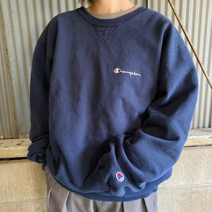 楽天市場】90年代 青タグ Champion チャンピオン ロゴ刺繍 スウェット 