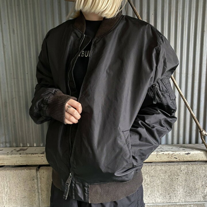 楽天市場】民間品 ALPHA アルファ MA-1タイプ ミリタリー フライト 