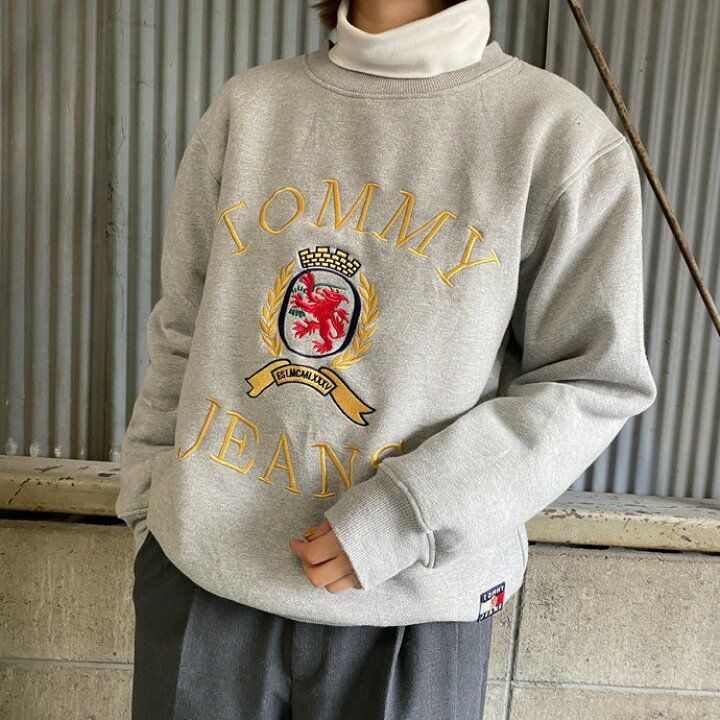 楽天市場】90年代 TOMMY JEANS トミーヒルフィガー ロゴ 刺繍 