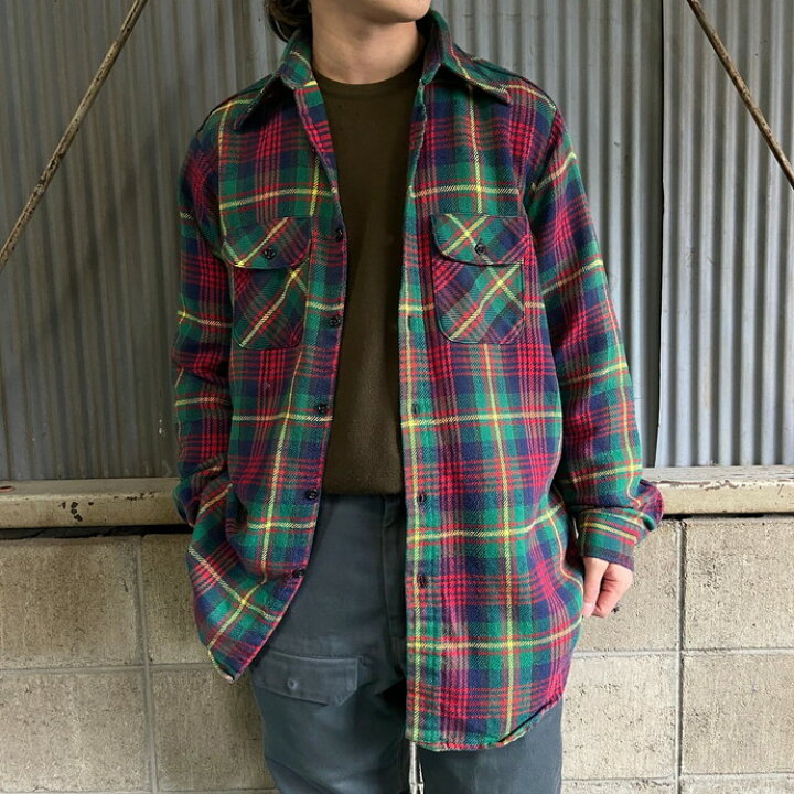 楽天市場】60～70年代 FIVE BROTHER ファイブブラザー チェック柄 長袖 