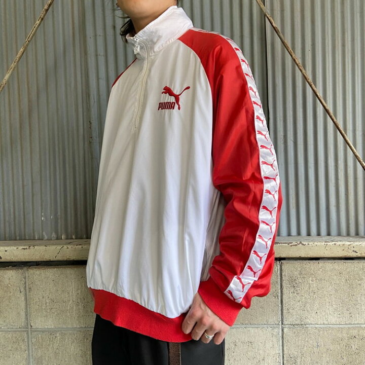 楽天市場】PUMA プーマ 袖プリ ハーフジップ ナイロンジャケット 