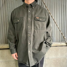 Carhartt カーハート コットンツイル ワークシャツ メンズL 【古着】【中古】