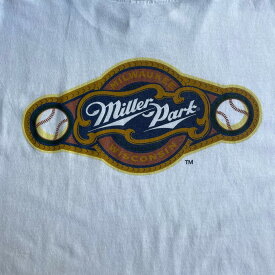 00年代 MILLER PARK 企業ロゴ アドバタイジング Tシャツ メンズXL 【古着】【中古】【SS2309】