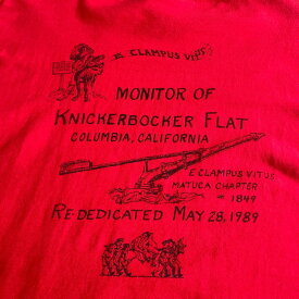 80年代 E Clampus Vitus アート バックプリント Tシャツ メンズXL 【古着】【中古】【SS2309】【SS2406】