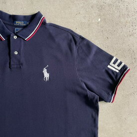 Polo Ralph Lauren ポロ ラルフローレン USA パラリンピック 2016 鹿の子 ポロシャツ メンズXL 【古着】【中古】【SS2309】