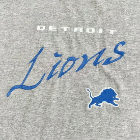 USA製 90年代 NFL デトロイトライオンズ Detroit Lions チームロゴ刺繍 Tシャツ メンズM 【古着】【中古】【SS2309】