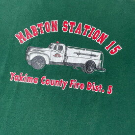 90年代 YAKIMA COUNTY FIRE DISTRICT 消防 バックプリントTシャツ メンズXL 【古着】【中古】【SS2309】