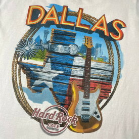 HARD ROCK CAFE DALLAS ハードロックカフェ 企業ロゴ バックプリントTシャツ メンズXL 【古着】【中古】【SS2309】