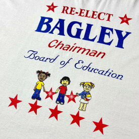 00年代 BAGLEY Chairman 選挙 メッセージ プリントTシャツ メンズ2XL 【古着】【中古】【SS2309】【SS2406】