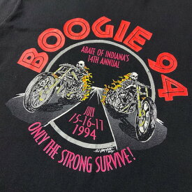 USA製 90年代 BOOGIE 94 MIDWEST'S BEST BIKER FEST 両面プリント Tシャツ メンズM 【古着】【中古】【SS2309】