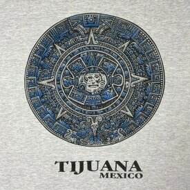 00年代 TIJUANA MEXICO MAYAN CALENDER バックプリント Tシャツ メンズXL相当 【古着】【中古】【SS2309】