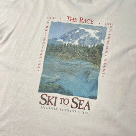 USA製 90年代 SKI TO SEA 1996 RACE イベント アート プリント Tシャツ メンズXL 【古着】【中古】