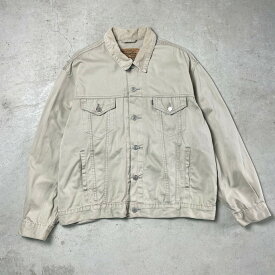 90年代 チュニジア製 Levi's ユーロリーバイス 70168 コットンツイル トラッカージャケット メンズ2XL 【古着】【中古】