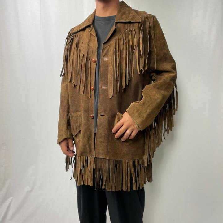 楽天市場】70年代 メキシコ製 GENUINE LEATHER スエードレザー 