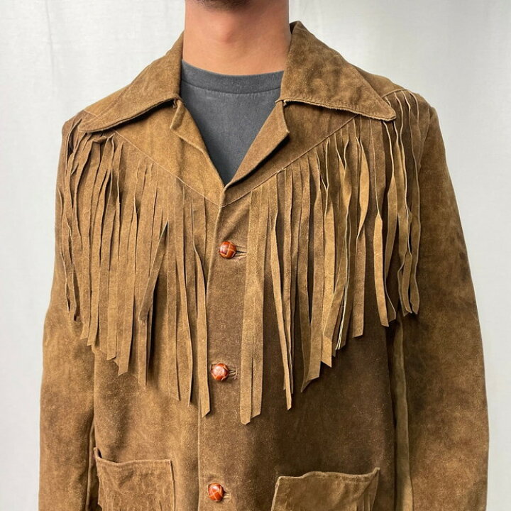 楽天市場】70年代 メキシコ製 GENUINE LEATHER スエードレザー 