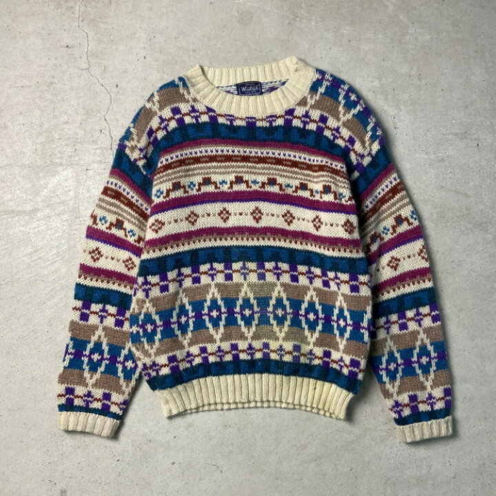 楽天市場】80年代 Woolrich ウールリッチ ウールニットセーター 