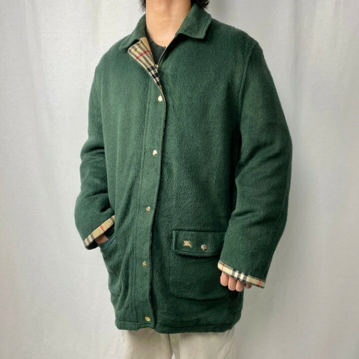 楽天市場】Burberrys バーバリー シャギーウールハーフコート ウール 