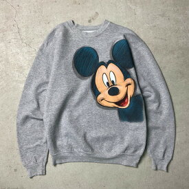 00年代 Disney ディズニー ミッキーマウス スウェットシャツ キャラクター メンズM 古着【中古】