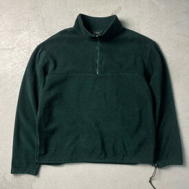 90年代 USA製 J.CREW ジェイクルー ハーフジップ フリースジャケット メンズM 古着【中古】