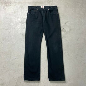 00年代 Levi's リーバイス 501 ブラックデニムパンツ ストレート メンズW34 古着【中古】