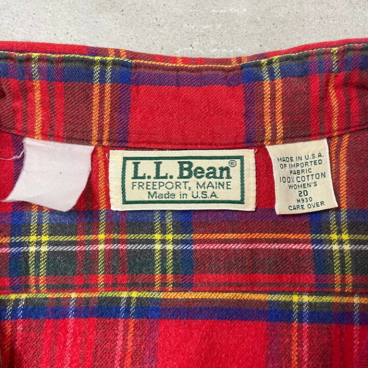 楽天市場】80~90年代 USA製 L.L.Bean エルエルビーン マドラスチェック 