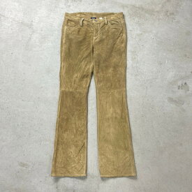 00年代 GAP オールドギャップ スエードレザーパンツ フレアパンツ レディースW31 メンズ 古着【中古】