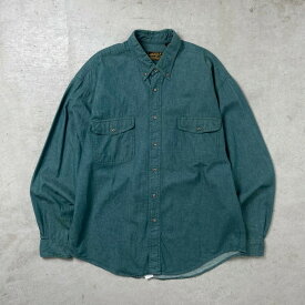 90年代 Eddie Bauer エディーバウアー 長袖シャツ ボタンダウン メンズXL 古着【中古】