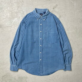 90年代 GAP オールドギャップ チェックシャツ メンズXL相当 古着【中古】