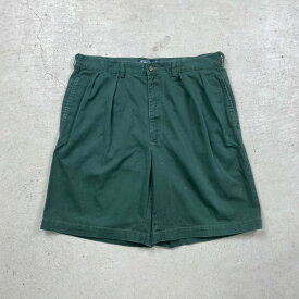 90年代 Polo by Ralph Lauren ポロバイラルフローレン 2タック ワイド チノ ショーツ ショートパンツ TYLER SHORT メンズW36 古着【中古】