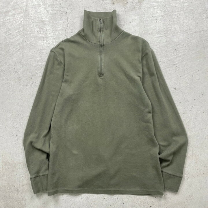 楽天市場】70年代 フランス軍 ハーフジップ ロングTシャツ ロンT 