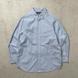 90年代 Ralph Lauren ラルフローレン CLASSIC FIT オーバーチェックシャツ メンズXL相当 古着【中古】