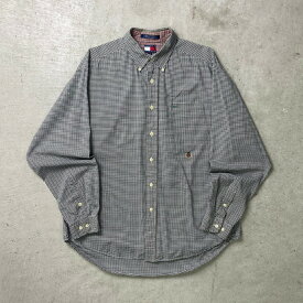 90年代 TOMMY HILFIGER トミーヒルフィガー チェックシャツ メンズL 古着【中古】