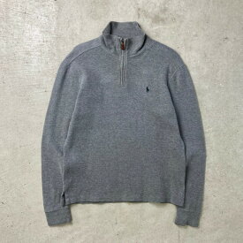 90年代 Polo by Ralph Lauren ポロバイラルフローレン ハーフジップニットセーター メンズL 古着【中古】