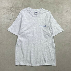 00年代 Champion MORTGAGE アドバタイジング プリントTシャツ メンズL