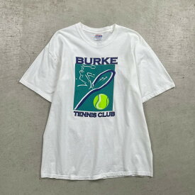 90年代 Hanes BURKE TENNIS CLUB バークテニスクラブ Tシャツ メンズL相当