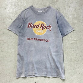 90年代 USA製 HARD ROCK CAFE SAN FRANCISCO ハードロックカフェ プリントTシャツ メンズM 古着【中古】