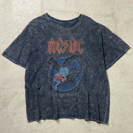 AC/DC FLY ON THE WALL TOUR 1985 ロゴプリント バンドTシャツ メンズ2XL 古着【中古】